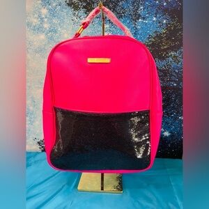 Juicy Couture Stylish Pink and Black Women's Backpack NWT Good Size Interior